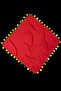 Large Size Chiffon Halay Handkerchief 50X50Cm Red Gold 5 Pieces Bride Groom Wedding Henna Circumcision Engagement - 7
