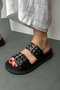 Women's Slippers BLACK - 4