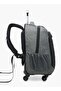 Logo Print Trolley Backpack with Retractable Handle - 48x34x23 cm - 4