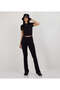 Cropped Mesh Sleeve T-Shirt For Women - 5
