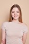 Stretch Fabric Crepe Fabric Boat Neck Off-Shoulder Stylish Blouse-Beige - 3