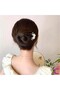 Camellia Flower Design Metal Hair Bun Clip 11cm Gold - Vintage Style Women's Stick Bun Clip - 4