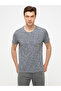 Navy Blue Crew Neck T-Shirt 50202501-Vr033