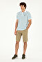 Men's Regular Fit Polo Neck Navy Blue T-Shirt 50281925-Vr033 - 4