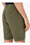 Khaki Regular Fit Elastic Waist 100% Linen Shorts 50288986-Vr027 - 6
