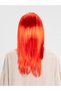 Red Color Long Straight Party Wig - 2