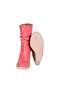 Genuine Leather Wedge Heel Pomegranate Flower Women's Boots - 5