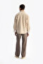 Velvet Shirt - Beige - 3