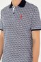 Men's Regular Fit Polo Neck Navy Blue T-Shirt 50281928-Vr033 - 7