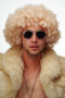 Gold Color Curly Afro Bonus Wig Hair Party Wig Platinum Gold - 3