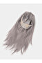 Platinum Grey Silver Color Long Party Wig Long False Wigs - 3