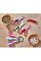 Eco 6 Pieces Colorful Mini Serving and Spice Spoons - Spice Coffee Sugar Spoons - Measuring Spoons