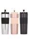 Luxury French Press Thermos |   Rose Gold Stainless Steel Thermos Mug 450 ml (3 Functions) - 3