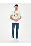 White Slim Fit Crew Neck T-Shirt 50284398-Vr013 - 4