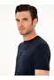Navy Blue Slim Fit Crew Neck T-Shirt 50284843-Vr033 - 2