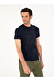 Navy Blue Slim Fit Crew Neck T-Shirt 50284843-Vr033 - 3