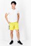 Men Brand Logo Basic Shorts, Yellow - 4