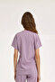 Single Top Crew Neck Lycra Doctor and Nurse Uniform Surgical Uniform Lilac |   Brl Bagel - 6