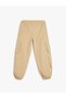 Oversized Cotton Jeans with Elastic Waist and Pockets - Jegging Jean - 2