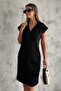 Women's Polo Neck Modal Fabric Short Sleeve Comfortable Fit Dress - 2