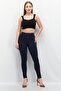 Women Skinny Fit Plain Stretchable Skinny 32 Length Jeans, Navy Blue - 2
