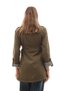 Women's Cuffed Sleeves Patterned Waist Drawstring Detailed Trench Coat - 255114 - 5