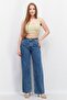 Women Regular Fit Washed Denim Jeans, Blue - 3