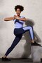 Women Sportswear Fit Pull On Tights, Purple