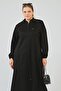 Women's Zippered Hijab Cap with Winter Pocket Black - 4