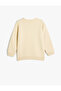 Basic sweatshirt long sleeve crew neck fleece-lined - 2