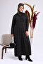 Large Size Clothing Leopard Patterned Hijab Dress Mother Khaki - 4