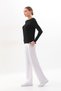 Extra Soft Long Viscose Trousers Home&Outdoor-White - 6
