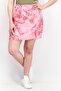 Women Crinkled Mini Skirts, Pink