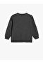 Sweatshirt Slogan Printed Long Sleeve Crew Neck - 2