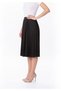 Midi Slim Pleated Below the Knee Skirt - 3