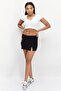 Women Graphic Printed Mini Skirt, Black - 2