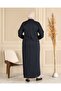 Women's Large Size Winter Hijab Top Coat Zippered Top Coat Full Size - 8