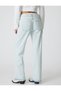 Straight Leg Cotton Jeans with Double Waist Detail - Straight Jean - 4