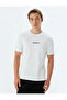 Basic T-Shirt Slogan Embroidered Crew Neck Short Sleeve Cotton - 3