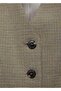 Micro Houndstooth Pattern Fabric Vest - 7