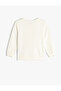 Sweatshirt Rabbit Printed Sequined Cotton Embroidered - 2