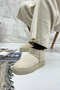 Beige Fur Women's Boots Gd50 - 3