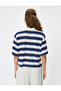 Polo Neck Rugby T-Shirt Short Sleeve Button down Color Block - 4