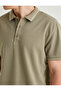 Slim Fit Polo T-Shirt Short Sleeve Stripe Detailed Cotton - 5