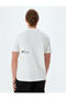 Basic T-Shirt Slogan Embroidered Crew Neck Short Sleeve Cotton - 4