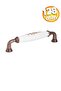 Porcelain Metal Furniture Handle Kulb Cabinet Drawer Wardrobe Kitchen Handle -Handle- Ruby128Mm-Stk3296 - 2