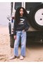 Desenli pamuklu sweatshirt - 5