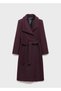 Manteco Wool Coat with Belt - 3
