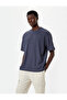 Oversize T-Shirt Short Sleeve Crew Neck Textured