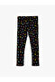 Leggings Heart Printed Cotton with Elastic Waist - 2